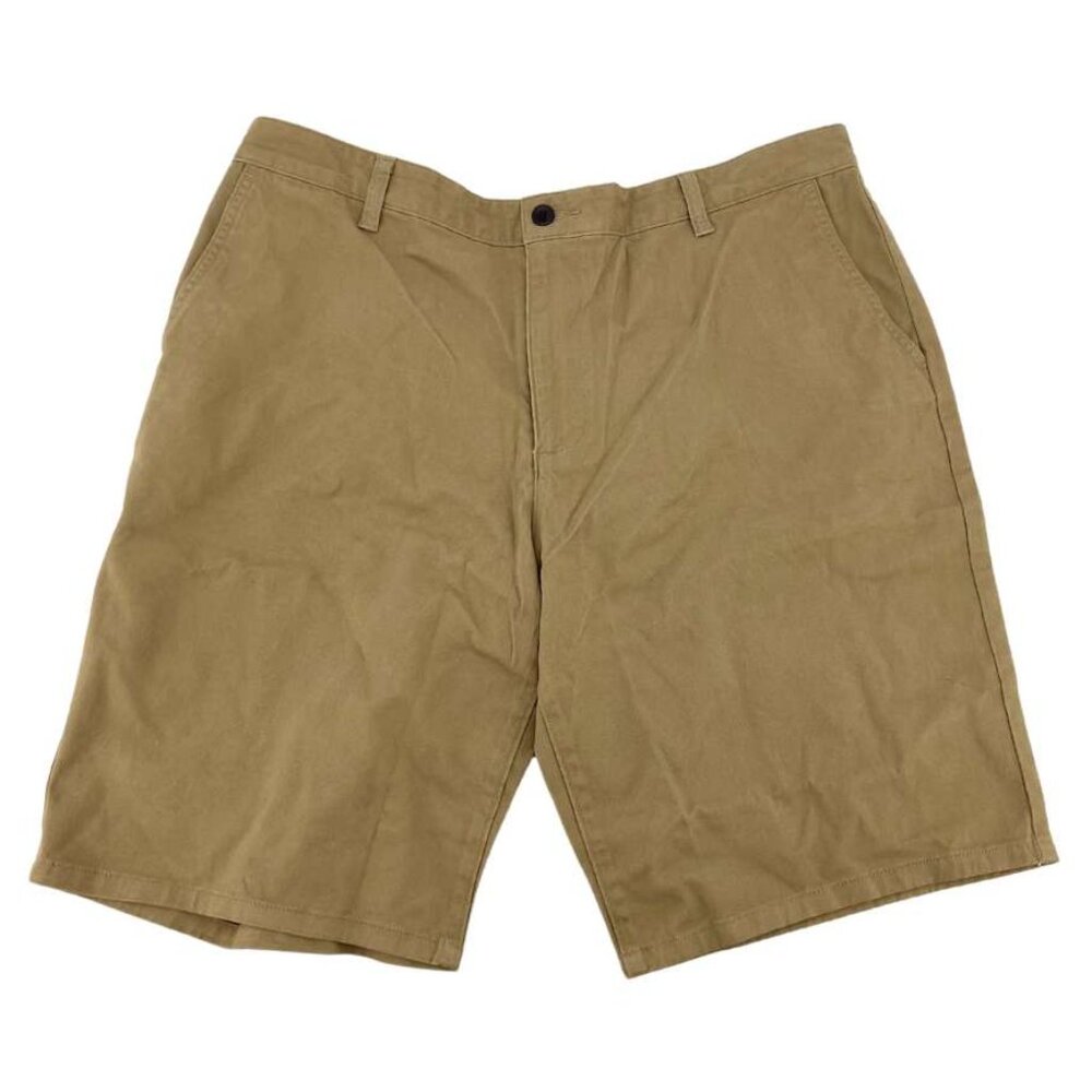 Dockers | Men's Casual Flat Front Shorts | Khaki | Size 38